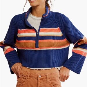 Free People half zip sweater